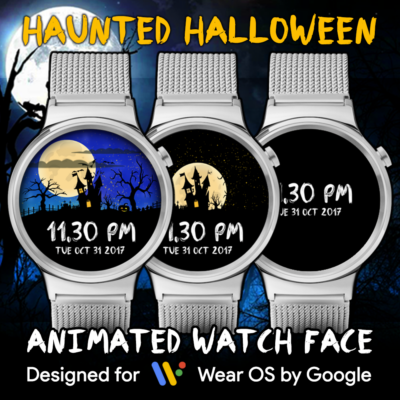 Haunted - Halloween animated watch face for Wear OS